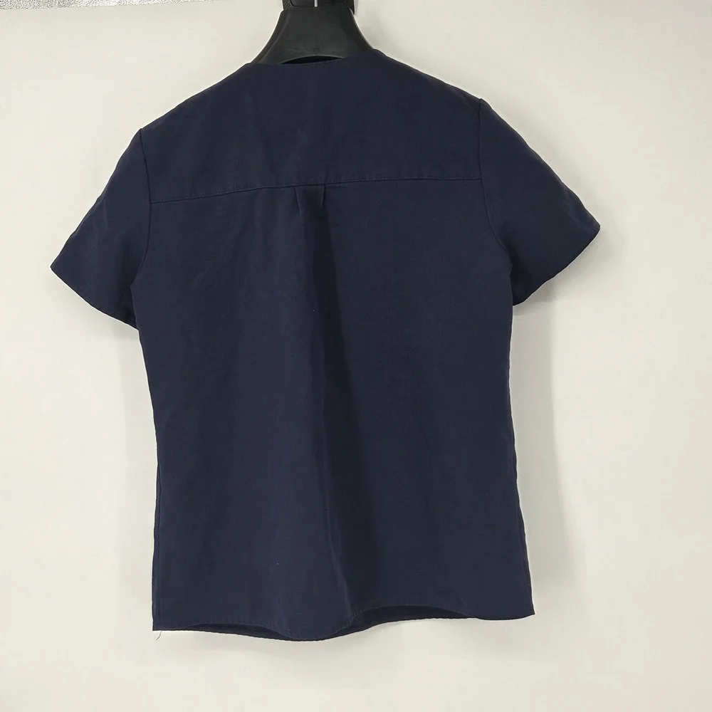 FIGS Kasane Short Sleeve Scrub Top XS Navy Blue Medical‎ Dental